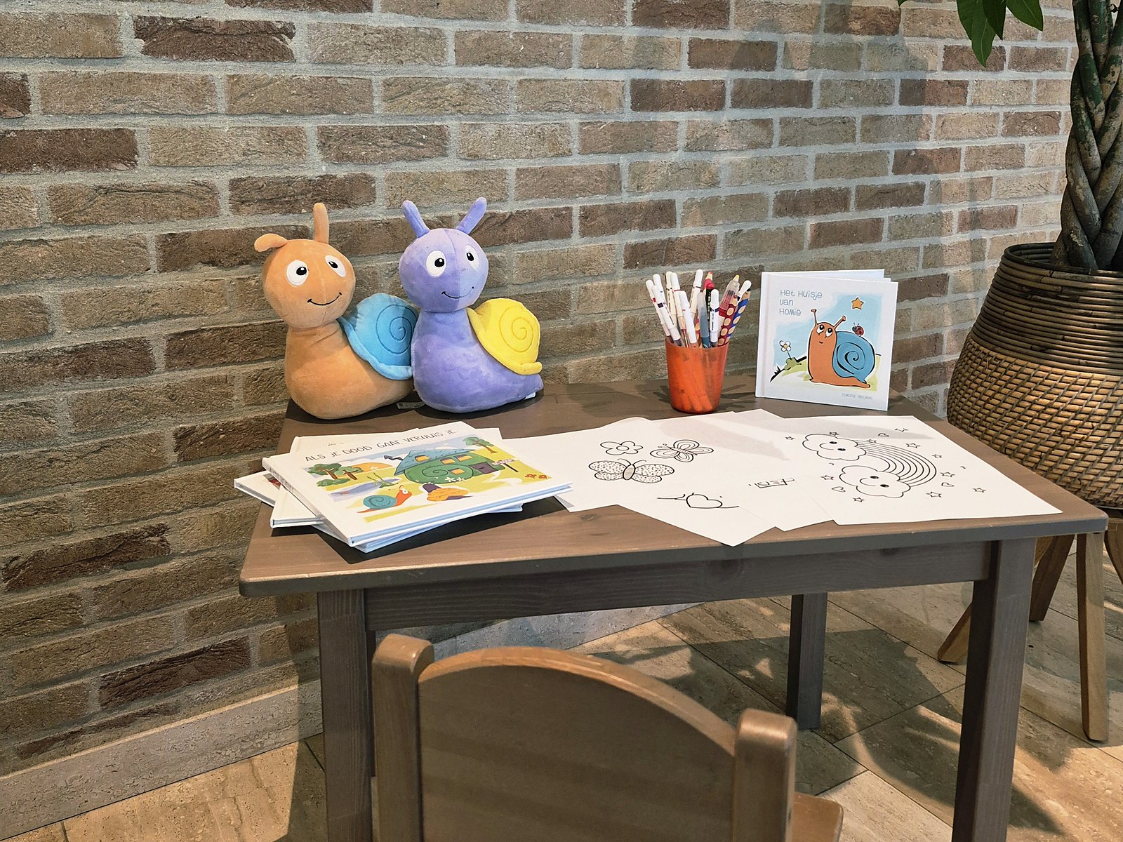 Het kinderhoekje voor onze jongste bezoekers